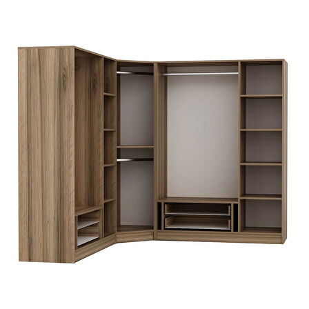 Kaleplus 7 Kapaklı 4 Çekmeceli Köşe Dolap Dore Dore Plus 190CM