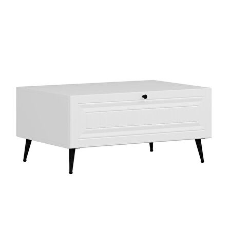 Minar Kale Orta Sehpa İlkbahar Beyaz/Beyaz