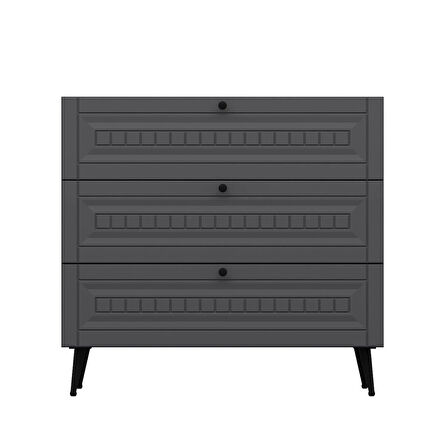 Minar Kale Şifonyer İlkbahar Antrasit/Antrasit