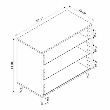 Minar Kale Şifonyer Pandora Kumtaşı/Kumtaşı