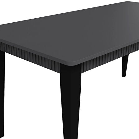 Minar Kale Plus Açılır Yemek Masası Antrasit/Antrasit