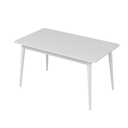 Minar Kale İlkbahar Açılır Yemek Masası Beyaz/Beyaz