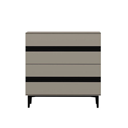 Star Şifonyer 4C Soft - Kumtası Siyah