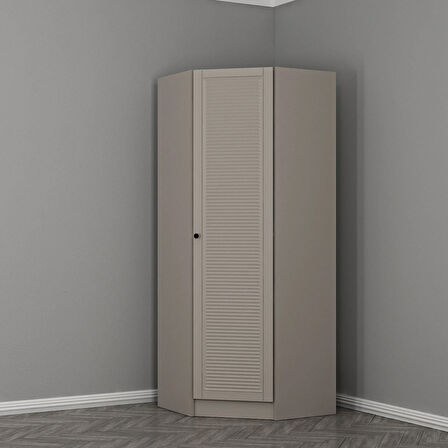 Kale 1 Kapaklı Köşe Dolap Kumtaşı Mebran Panjur 210CM