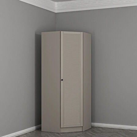 Kale 1 Kapaklı Köşe Dolap Kumtaşı Mebran Panjur 210CM