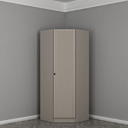 Kale 1 Kapaklı Köşe Dolap Kumtaşı Mebran Panjur 210CM