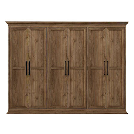 Retro 6 Kapaklı Dolap - Rahle Ceviz