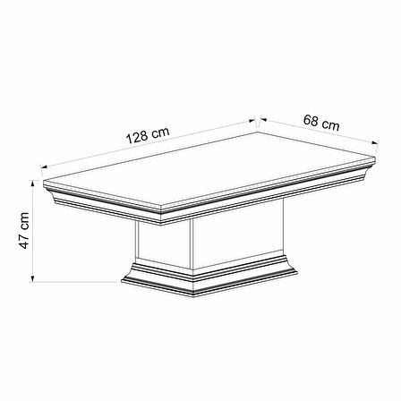 Retro Orta Sehpa - Rahle Ceviz