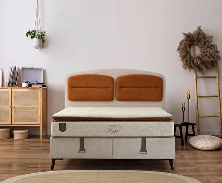 Retro Baza Başlık - Siyah Ayak-Coco03-Yastık Coco08 140x200