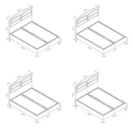 Retro Baza Başlık - Siyah Ayak-Coco03-Yastık Coco08 140x200