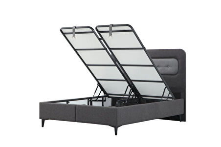 Elegant Baza Başlık  Siyah Ayak Prime Keten 48 140x200