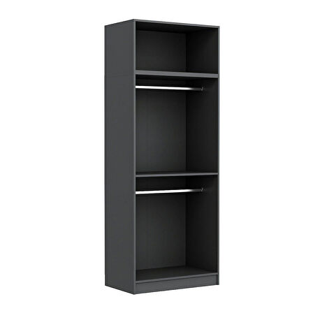 Kale 2 Mebran Panjur Kapaklı Dolap Ve Yüklük Antrasit 235CM