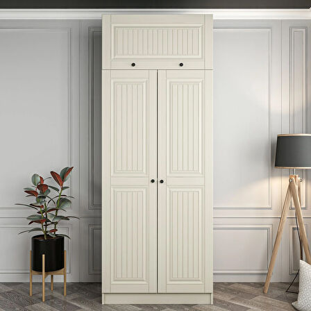 Kale 2 Kapaklı Dolap Ve Yüklük Kumtaşı Mebran İlkbahar 235CM