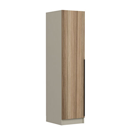 Minar Kale 1 Kapaklı Dolap Plus 210CM - Kumtaşı/Dore - Askılıklı