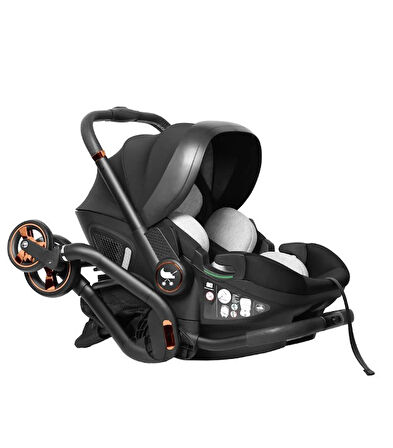 Merkür Bebe Onyx 2'si 1 Arada Oto Koltuğu Bebek Arabası Siyah