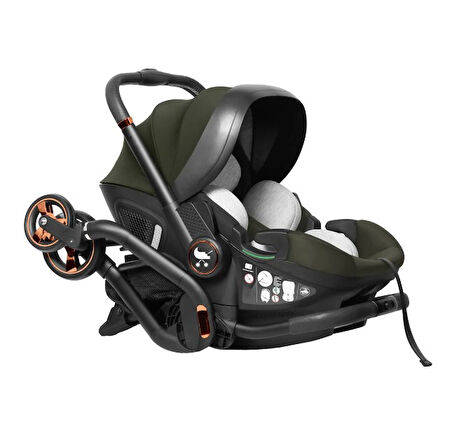Merkür Bebe Onyx 2'si 1 Arada Oto Koltuğu Bebek Arabası Yeşil