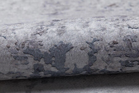 Modern Gri Bej Desen Dijital Baskı Hipoalerjenik Kaymaz Taban Halı Yolluk HA163 