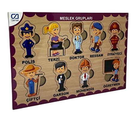 Ca Games Ahşap Puzzle Meslek Grupları 19X29