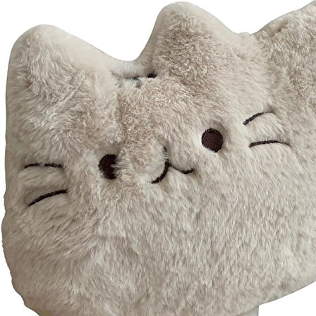 baby toys Sevimli Kedi Yastık, Ekru, 35x