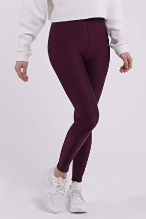 Likralı Parlak Sporcu Takma Kemer Tayt