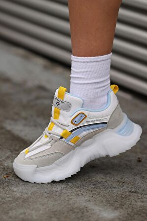 Solazer Kadın Ortopedik Taban Fileli Sneaker Günlük Spor Ayakkabı SLZ00028