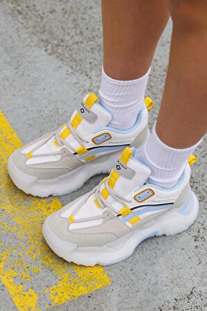 Solazer Kadın Ortopedik Taban Fileli Sneaker Günlük Spor Ayakkabı SLZ00028