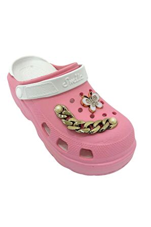 Solazer Kadın Mavi Beyaz Ortopedik Taban Figürlü Bandlı Günlük Terlik