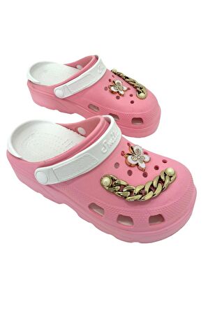 Solazer Kadın Mavi Beyaz Ortopedik Taban Figürlü Bandlı Günlük Terlik