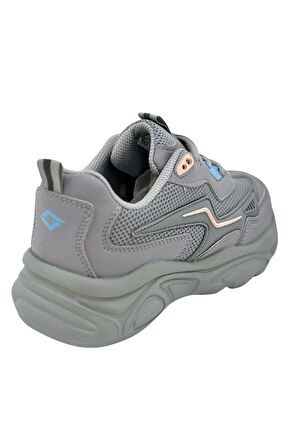 Solazer Kadın Bej  Ortopedik Taban fileli Sneaker Günlük Spor Ayakkabı 026