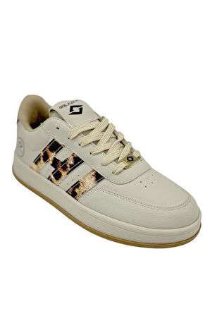 Kadın Bej Ortopedik Taban Cilt Sneaker 037