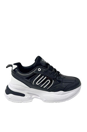 Kadın Ortopedik Taban File Detaylı Sneaker 040