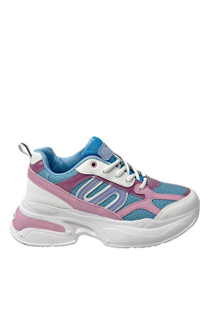 Kadın Ortopedik Taban File Detaylı Sneaker 040