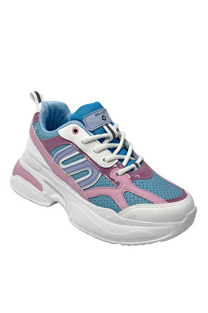 Kadın Ortopedik Taban File Detaylı Sneaker 040
