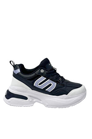 Kadın Ortopedik Taban File Detaylı Sneaker 040
