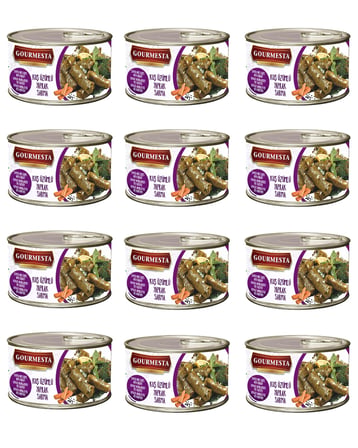 Kuş Üzümlü Yaprak Sarma Konservesi 400 g x 12 Adet