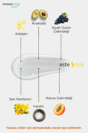 EsteSmile Kolajen Krem, Kırışıklık Karşıtı, Gün boyu ışıltı, Göz Çevresi, Yüz ve Boyun için tek krem, 50 ml, cam kavanoz