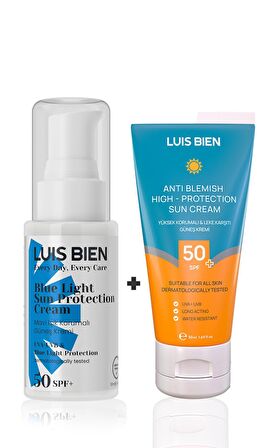 Leke Karşıtı SPF50+ & Mavi Işık Koruma SPF50+ Set