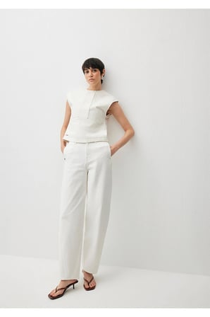 Sakura Iconic Kırık Beyaz Jean Pantolon 1010807-88161