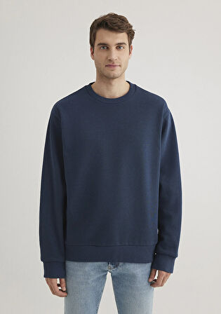 Bisiklet Yaka Gri Sweatshirt 0S10276-82183