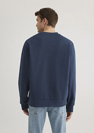 Bisiklet Yaka Gri Sweatshirt 0S10276-82183
