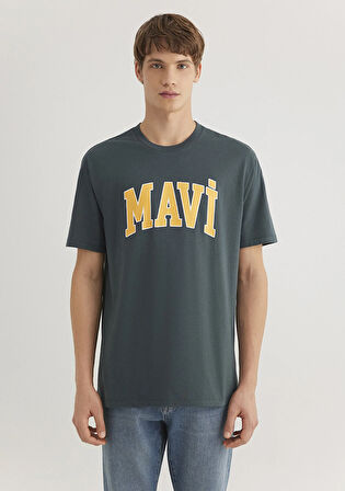 Mavi Logo Baskılı Yeşil Tişört 0611711-71598