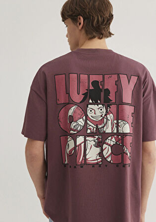 Luffy Baskılı Kırmızı Tişört 0612562-70396