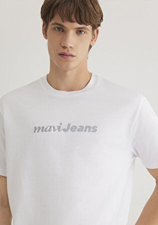 Mavi Jeans Baskılı Beyaz Tişört 0612523-620
