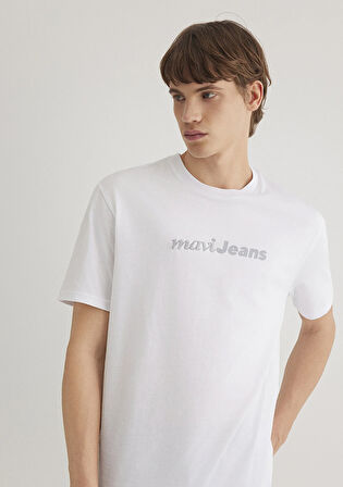 Mavi Jeans Baskılı Beyaz Tişört 0612523-620