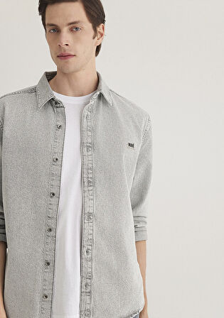 Roy Lux Black Buz Grisi Jean Gömlek 0210496-89295