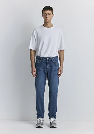 London Street Koyu Mavi Jean Pantolon 0010172-89271