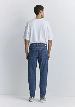 London Street Koyu Mavi Jean Pantolon 0010172-89271