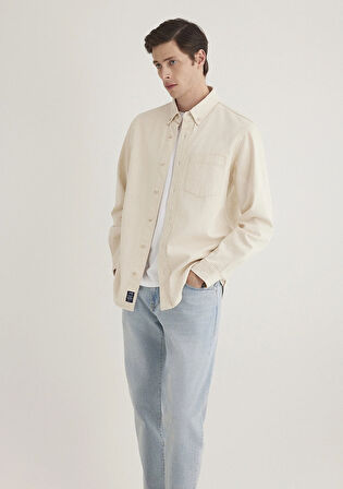 Jayden Classic Denim Ekru Jean Gömlek 0211065-89293