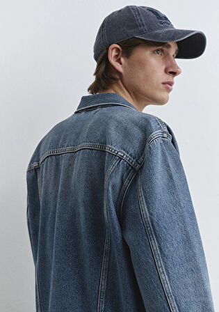 Ray Classic Denim Vintage İndigo Mavisi Jean Ceket 0110273-89412