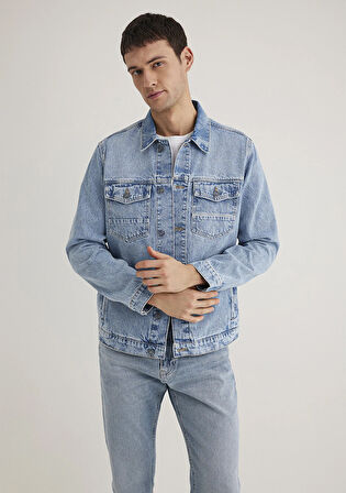 Loran Premium Blue Açık Mavi Jean Ceket 0110003-89305